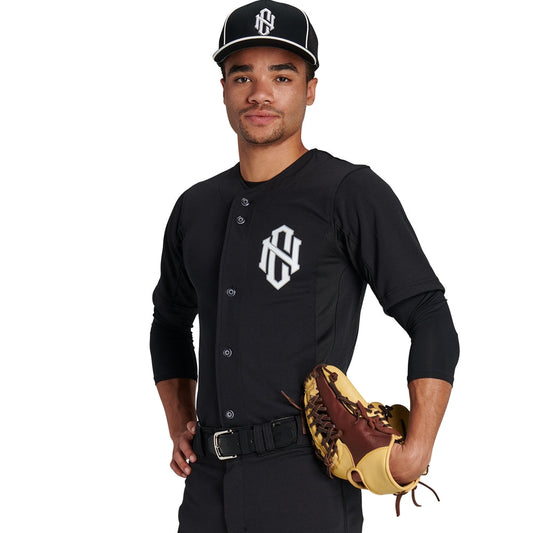 CHAMPRO RELIEVER FULL BUTTON BASEBALL JERSEY - Elite