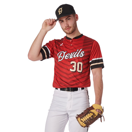 JUICE Sublimated Fitted 2-Button Placket Jersey; Fitted