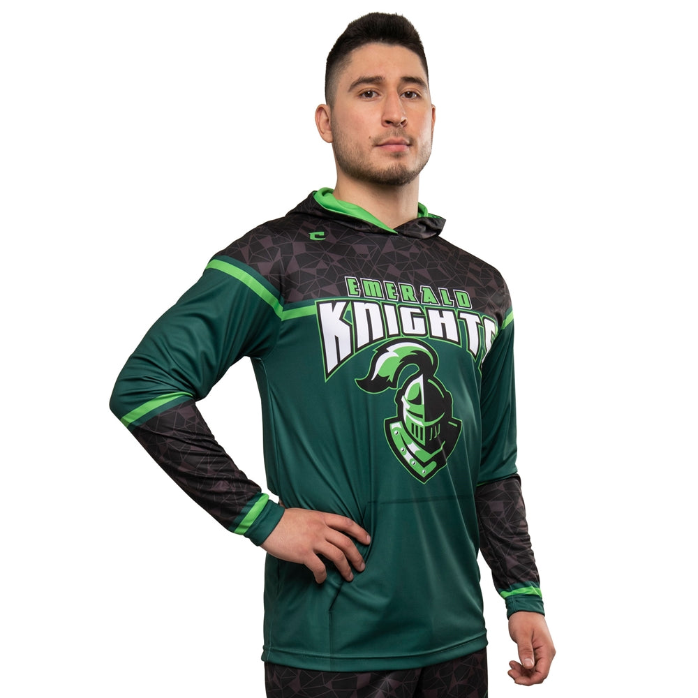 JUICE SUBLIMATED LONG SLEEVE T-SHIRT HOODIE WITH POCKET - Elite