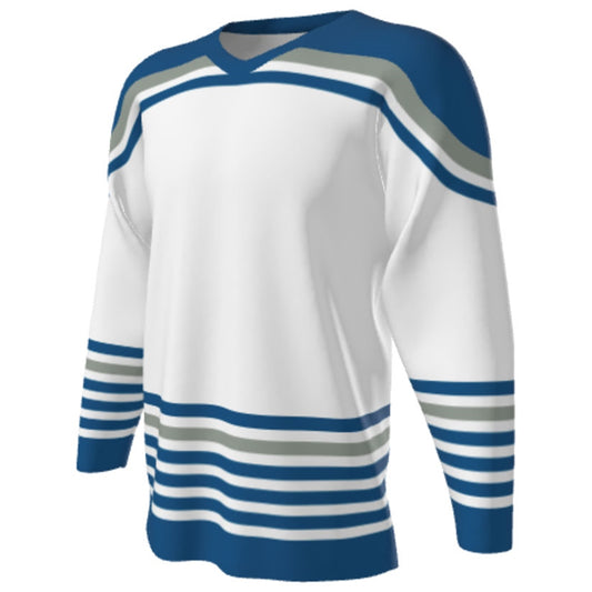 JUICE SUBLIMATED SINGLE-PLY REVERSIBLE V-NECK HOCKEY JERSEY