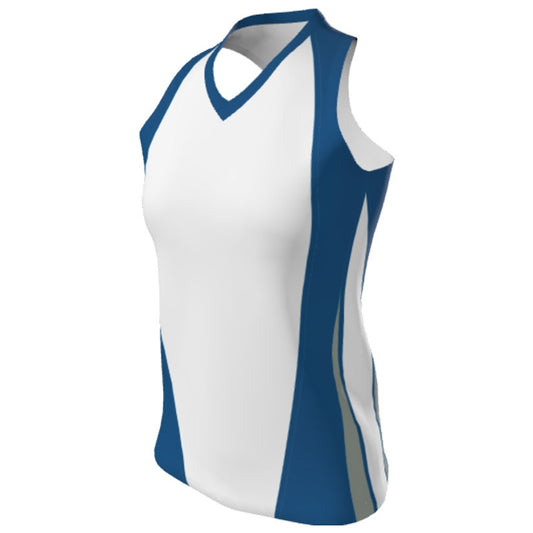 JUICE SUBLIMATED FULL RACERBACK SLEEVELESS FITTED JERSEY - WOMENS