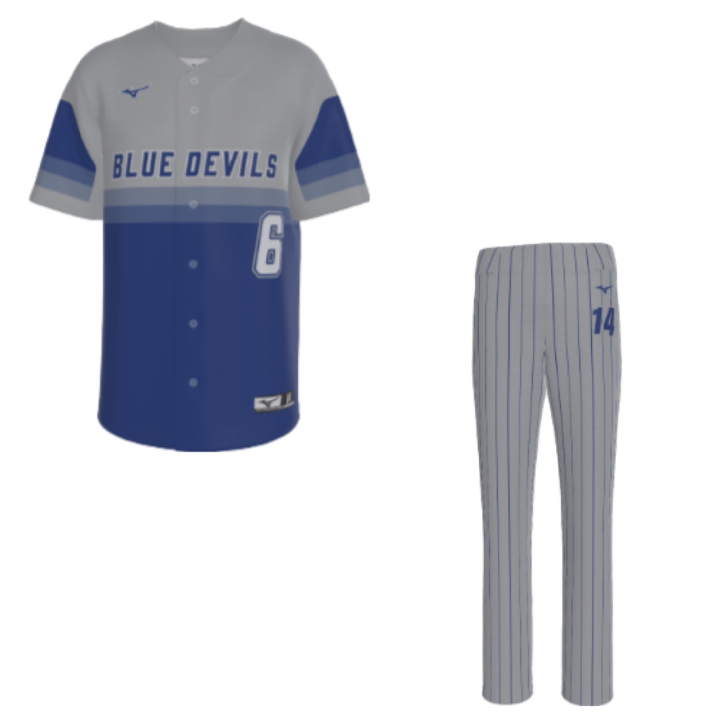 Mizuno Sublimated Baseball Uniform Package